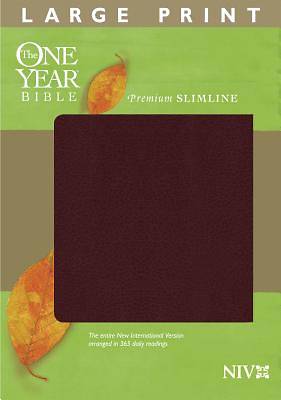Picture of One Year Premium Slimline Bible-NIV-Large Print