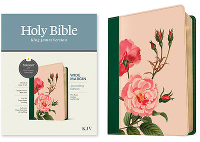 Picture of KJV Wide Margin Bible, Filament Enabled Edition (Red Letter, Leatherlike, Pink Rose Garden)