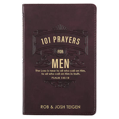 Picture of 101 Prayers for Men, Powerful Prayers to Encourage Men, Faux Leather Flexcover