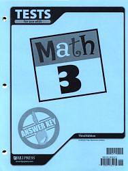Picture of Math 3 Testpack Answer Key 3rd Edition