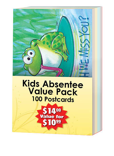 Picture of Kids Absentee Postcards -Value Pack (Pkg 100)