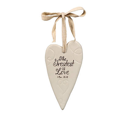 Picture of Greatest is Love Swirl Heart Ornament