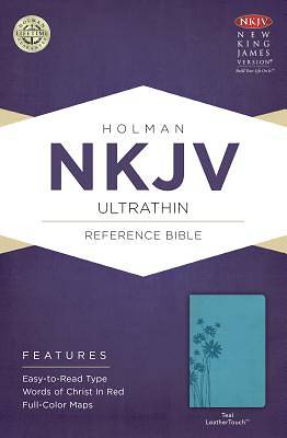 Picture of NKJV Ultrathin Reference Bible, Teal Leathertouch