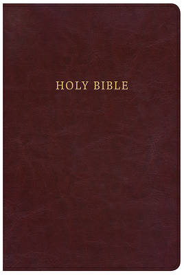 Picture of KJV Large Print Personal Size Reference Bible, Classic Burgundy Leathertouch