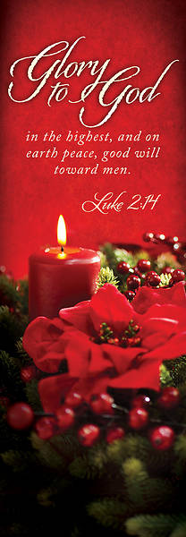 Picture of Glory God Highest Christmas 2x6 Fabric
