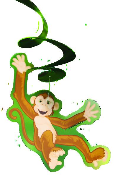Picture of Vacation Bible School VBS 2021 Rainforest Explorers Monkey Swirls