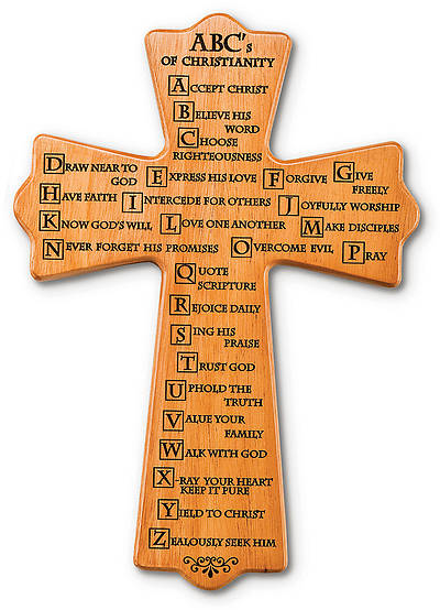 Picture of Cross ABCs of Christianity Wood