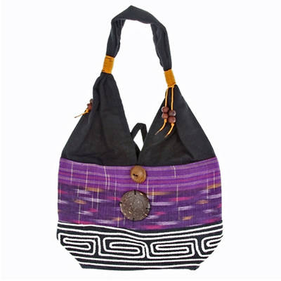 Picture of Thai Cloth Bag - Large  Purple