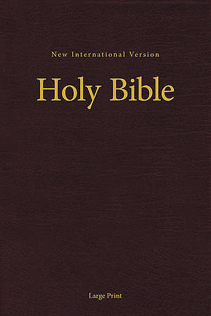 Picture of NIV Pew and Worship Bible Large Print - Burgundy (Case of 16)