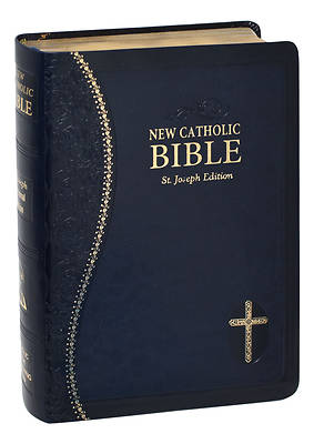 Picture of New Catholic Bible Med. Print Dura Lux (Blue)