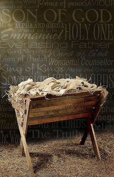 Picture of Names of Jesus Advent Manger Legal Size Bulletin