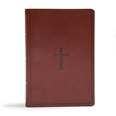 Picture of CSB Super Giant Print Reference Bible, Brown Leathertouch, Indexed