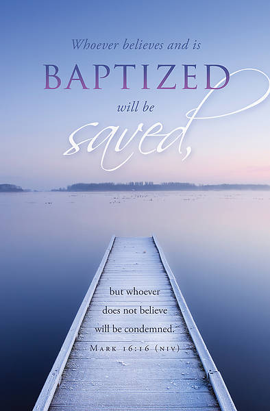 Picture of Whoever Believes Baptism Regular Size Bulletin