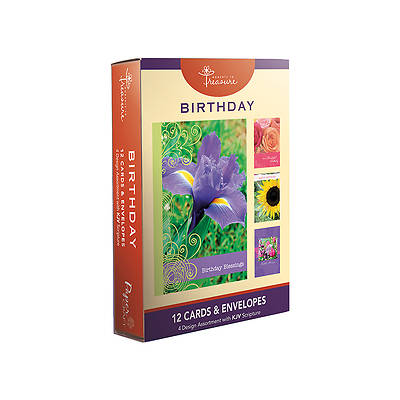 Picture of Birthday Boxed Cards-Floral Designs Pack of 12