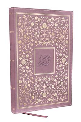 Picture of Nkjv, Personal Size Thinline Bible with Cross References, Pink Leathersoft, Comfort Print, Red Letter, Thumb Indexed