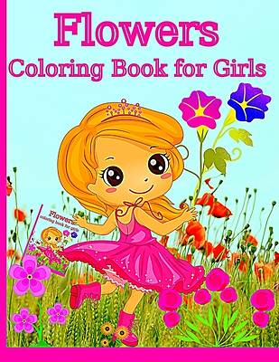 Picture of Flowers Coloring Book For Girls