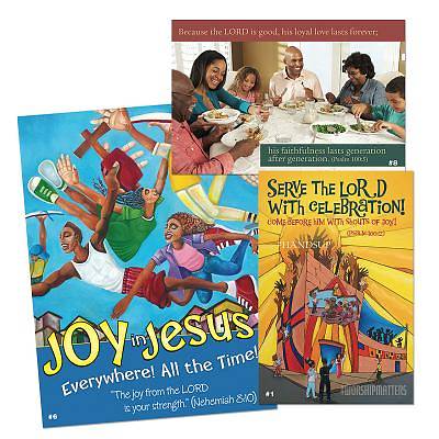 Picture of Vacation Bible School (VBS) 2016 Joy in Jesus Decorating/Publicity Poster Pak