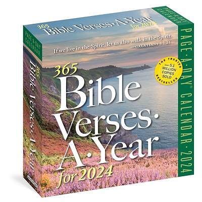 Picture of 365 Bible Verses-A-Year for 2024 Page-A-Day Calendar