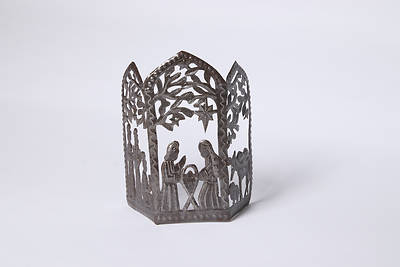 Picture of Nativity Candle Scene Metal