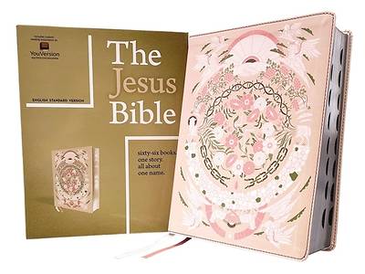 Picture of The Jesus Bible Artist Edition, Esv, Leathersoft, Peach Floral, Thumb Indexed