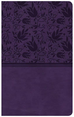 Picture of CSB Ultrathin Reference Bible, Purple Leathertouch