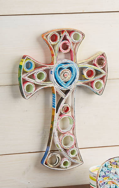 Picture of Recycled Heart Center Cross