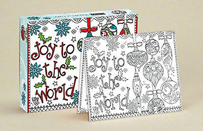 Picture of Colorful Joy Coloring Boxed Christmas Cards by LANG