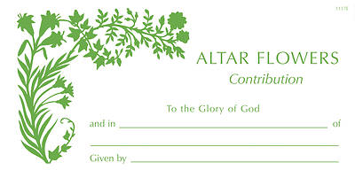 Picture of Altar Flower Donation Envelopes #1117E [Pack of 50]
