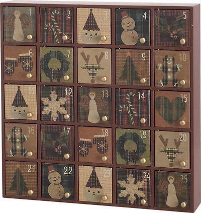 Picture of Wooden Holiday Advent Calendar