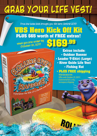 Picture of Vacation Bible School (VBS) 2018 Rolling River Rampage Promotion and Training Pack