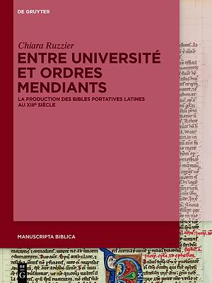 Picture of Entre Université Et Ordres Mendiants