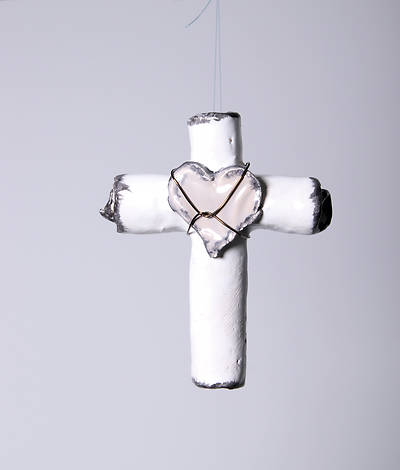 Picture of Handmade Small Rolled Ceramic Cross