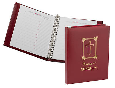 Picture of Guest of Our Church Binder Red Simulated Leather