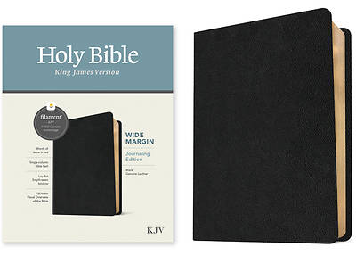 Picture of KJV Wide Margin Bible, Filament Enabled Edition (Red Letter, Genuine Leather, Black)