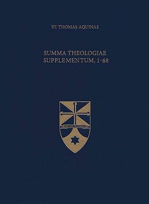Picture of Summa Theologiae Supplementum, 1-68 (Latin-English Edition)