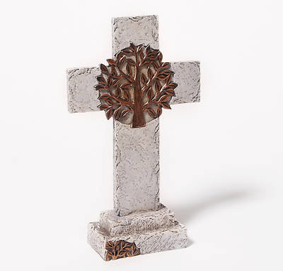 Picture of Table Top Tree of Life Cross 10.25"H