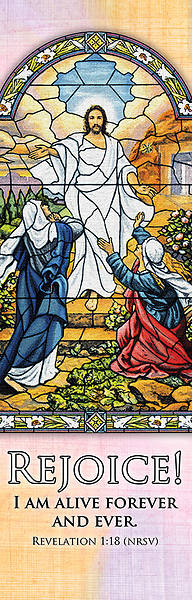 Picture of Rejoice! I Am Alive Easter 2' x 6' Fabric Banner