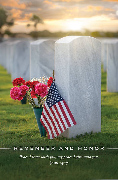 Picture of Patriotic Remember and Honor Bulletin