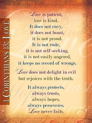 Picture of 1 Corinthians 13 - Laminated Wall Chart