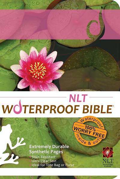 Picture of Waterproof Bible-NLT-Lilypad