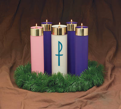 Picture of Advent With Christ Candela Set - 3 Blue, 1 Pink