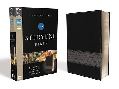 Picture of Niv, Storyline Bible, Leathersoft, Black, Comfort Print