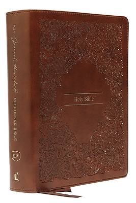 Picture of KJV, Journal the Word Reference Bible, Imitation Leather, Brown, Red Letter Edition, Comfort Print