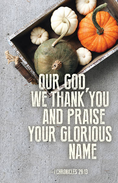 Picture of Our God Thanksgiving Bulletin (Pkg of 50)