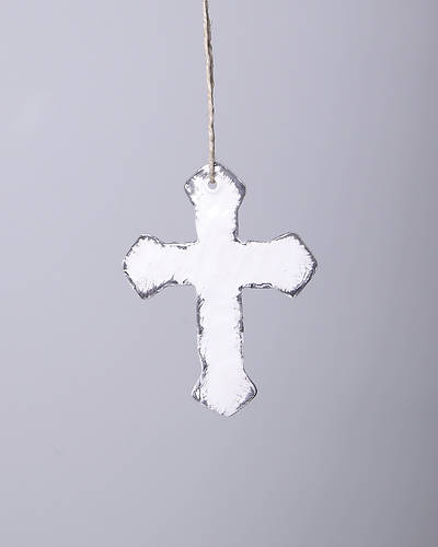 Picture of Handmade Ceramic Cross Ornament