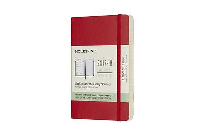 Picture of Moleskine 18 Month Weekly Planner, Pocket, Scarlet Red, Soft Cover (3.5 X 5.5)