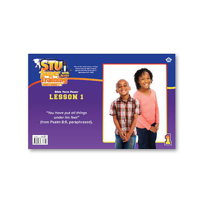 Picture of Vacation Bible School (VBS) 2019 Super Traing University Bible Verse Posters Preschool/Primary (Pkg of 10)