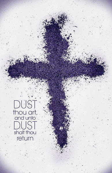 Picture of Dust Thou Art Ash Wednesday Regular Size Bulletin