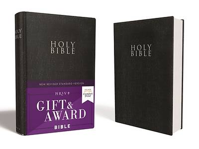Picture of NRSV Gift and Award Bible, Leather-Look, Black, Comfort Print