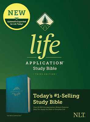 Picture of NLT Life Application Study Bible, Third Edition (Leatherlike, Teal Blue)